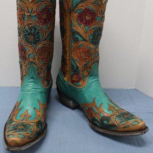 New Old Gringo Abelina Turquoise Boot L2408-4 Size 9